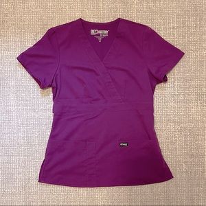 Grey’s Anatomy mock wrap scrub top